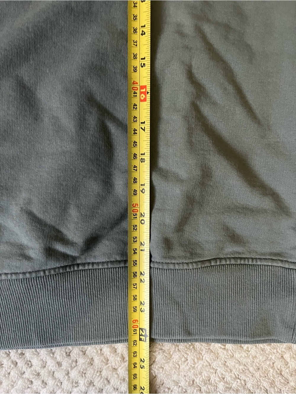 OAK + FORT Women's Crewneck sweatshirt in Olive Green - REFINED loungewear logo - Picture 13 of 13